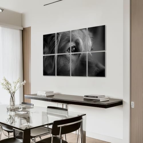 Set de 8 paneles acústicos artísticos decorativos autoadhesivos LAMOONHOME, 48"x72" hechos de poliéster para estudio y hogar miniatura 7