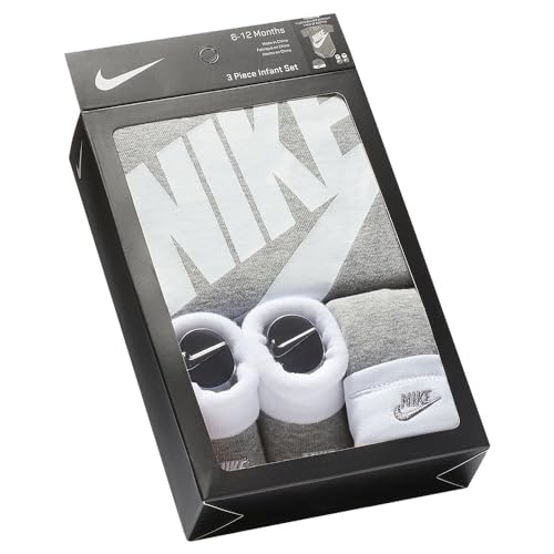 Nike LN0073-042-042-0/6M Baby Hat, Bodysuit And Booties 3-Piece Gift Box Set thumb #1