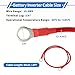 VekAuto 1 Pcs Battery Inverter Cable 10 AWG Gauge 2FT 3/8