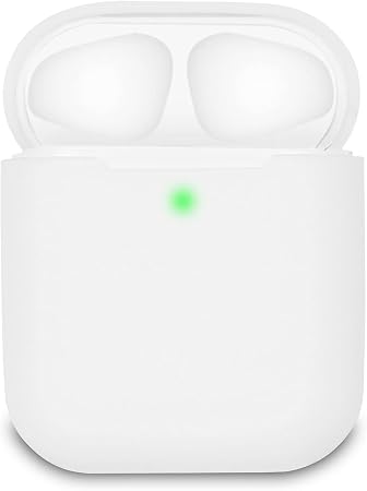 Airpods Custodia in Silicone Compatibile con AirPods 2 Custodia, KOKOKA  Silicone Protettiva Case Cover for Airpods (LED anteriore Visibile) -  [Supporta la Ricarica Wireless] Bianco : Amazon.it: Elettronica