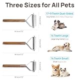Unterfellbürste für Hunde, Katzen - Hundebürste & Katzenbürste für Langhaar - Coat King der Trimmstriegel Haustier-Unterfellpflege-Kamm für Hunde, zum Fellpflegen und Fellpflege(DUAL)