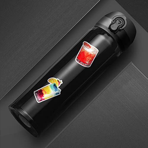 50 adesivi per cocktail, bottiglie d'acqua