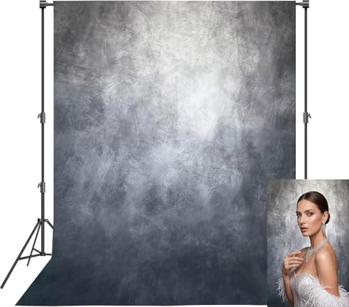 Grey Wall Photography Backdrop Abstract Art Texture Old Master Background Photo Props Wedding Birthday Party Decorations Supplies Banner 5x7ft