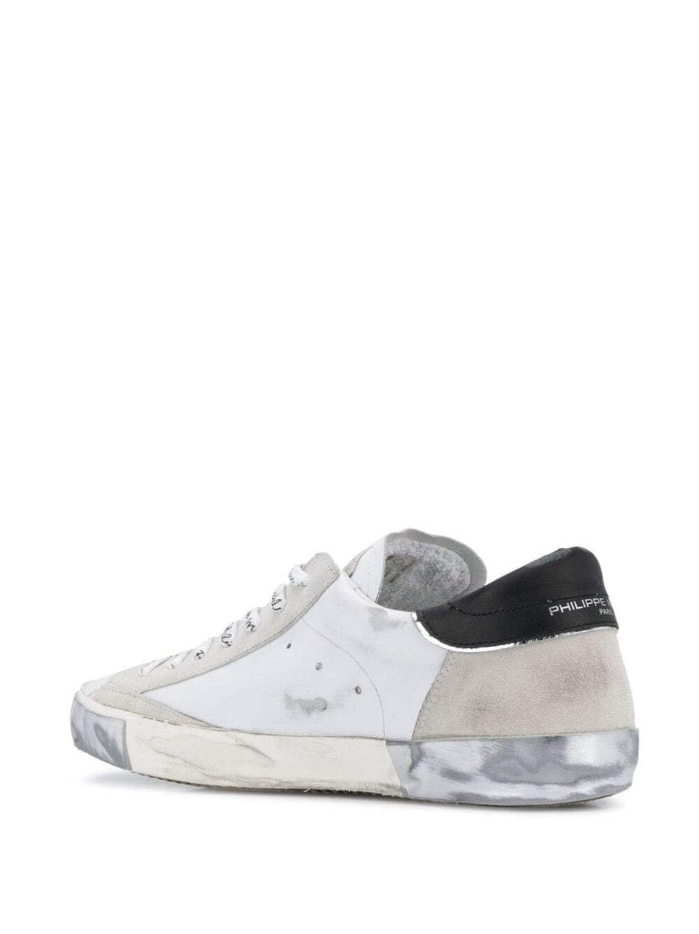 Philippe Model Hombre Prsx Zapatillas Blanc - Argent