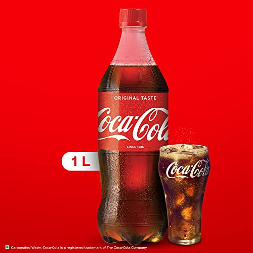 Image of Coca-Cola Original Cold Drink | Soft Drink With Refreshing Fizz | Delicious Cola Flavour | Pet Bottle, 1 L