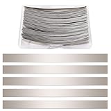 KUOQIY 200 Stücke 0.15 * 8 * 100 mm Nickel Platte Band, Nickel Streifen Band für Batterie, Nickel Streifen Löten Nickelstreifen Li-Po Akku, für 18650 Batterie Schweißen