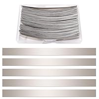 KUOQIY 200 Stücke 0.15 * 8 * 100 mm Nickel Platte Band, Nickel Streifen Band für Batterie, Nickel Streifen Löten Nickelstreifen Li-Po Akku, für 18650 Batterie Schweißen