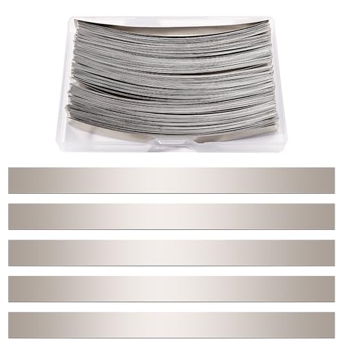 KUOQIY 200 Stücke 0.15 * 8 * 100 mm Nickel Platte Band, Nickel Streifen Band für Batterie, Nickel Streifen Löten Nickelstreifen Li-Po Akku, für 18650 Batterie Schweißen
