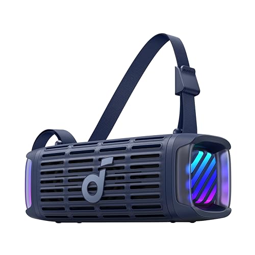 Image of soundcore Boom 3i by Anker - Robust Outdoor Speaker, Bluetooth Speaker, IP68 Waterproof, 50W, BassUp 2.0 Sound, Bluetooth 5.3, 16 Hours Playtime, Light Show+