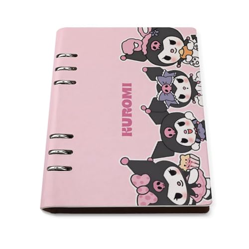 ノート クロミ ピンク メモ帳 バインダーノート A5 6穴 90枚 てちょう ハードカバー メモ ンダー A5サイズ 横罫線 ??本 文房具 オフィス用品 ルーズリーフ 学生 キャンパス おしゃれ プレゼント 贈り物