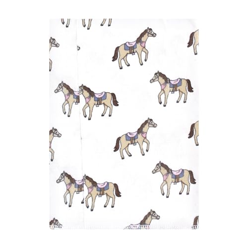 Luvable Friends Hudson Baby Flannel Burp Cloths 4pk, Western Cowgirl2