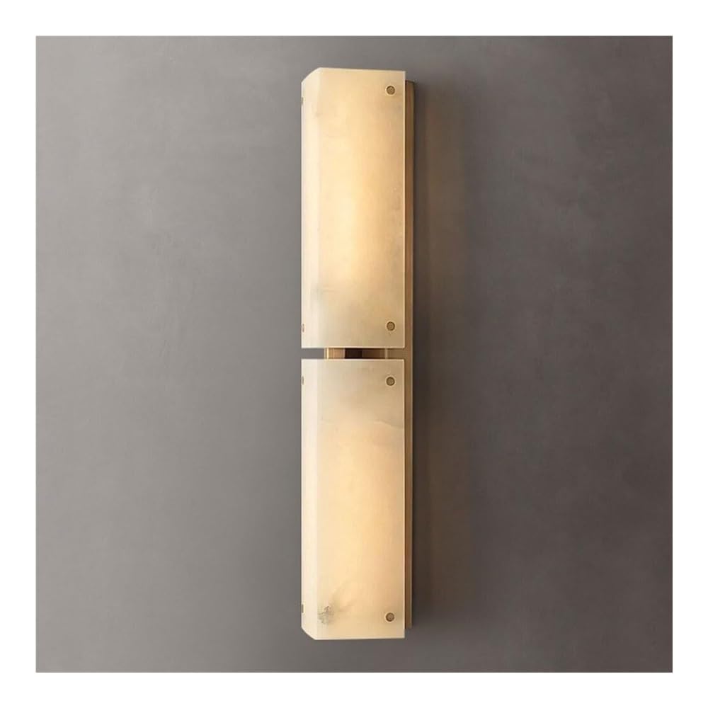 TONFON Copper French Minimalist Style Natural Marble Wall Sconce