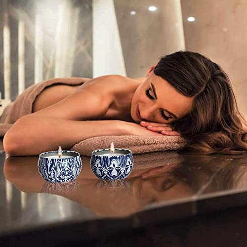 Jheng Scented Candles Gifts Set 16 Pack Soy Wax Travel Tin Jar Candles For Home 2.5 Oz Aromatherapy Candles For Mom For Christmas, Birthday, Thanksgiving, Mother's Day #TOP6
