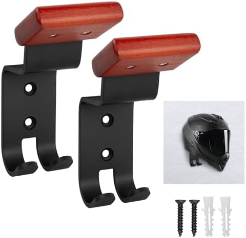 Soporte para Casco de Pared, con 2 Ganchos, 2 Pack