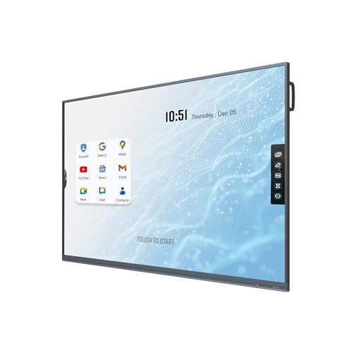 J-Tech Digital 86 Inch 4K Smart Board Digital Interactive Whiteboard Built-in Android 11 for Office Classroom Presentation, Interactive Touchscreen Display (JTECH-TB86A)