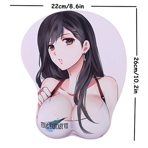 Boo Ace Final Fantasy Vii 7 Tifa E Anime Mouse Pads Boob Oppai Gaming 3D Mousepads 2Way Skin (Tifa E) #TOP1