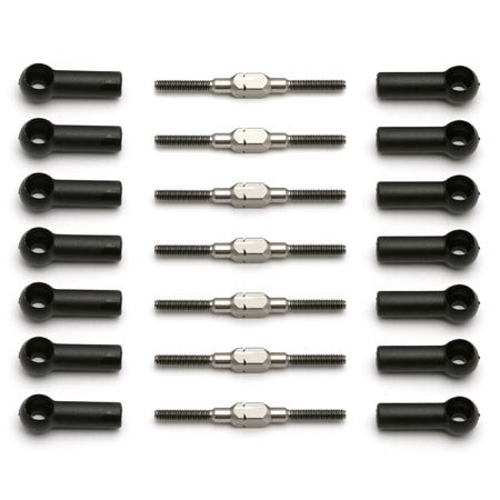 Team Associated 21404 18T2/18B2 Factory Team Titanium Turnbuckle Set