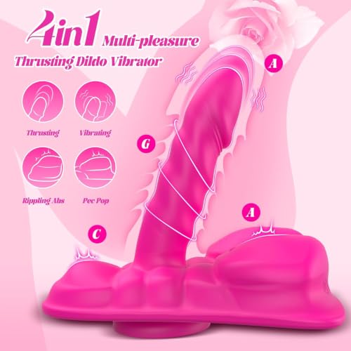 Thrusting Riding Grinding Dildo Vibrator Remote for G Spot & Anal - Image 2