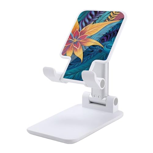 Support de téléphone réglable de bureau pliable design exotique pour visioconférence et cuisine