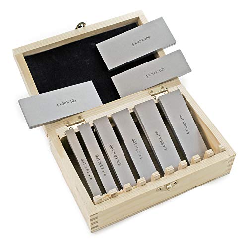 Jeu de cales parallèles 18 pièces 100mm 9 Paires Coffret de cales étalons parallèles en acier Fraisa