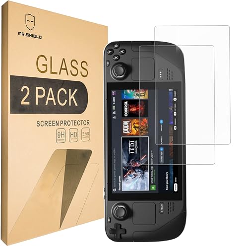 Mr.Shield Screen Protector For Steam Deck/Steam Deck OLED 2021 & 2022 & 2023 [Tempered Glass] [9H...