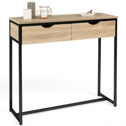 IDMarket - Consola de 2 cajones Detroit Design Industrial