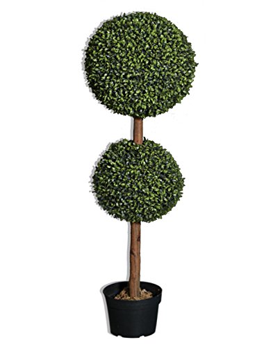 Anderson's Artificial Boxwood Double Topiary Tree 36 Inches Tall