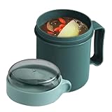 Générique Tasses À Soupe Micro-ondes Portables | Gobelet Repas Chaud Ou Froid Pour Lait, Nouilles, Soupe | Bol Avec Poignée Pour École, Bureau, Maison, Pique-nique, Camping, Sport