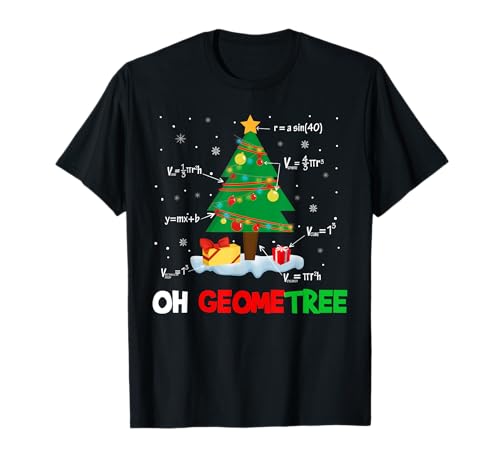 Oh Geometree Lustiger Weihnachtsbaum Geometrie Mathematik Lehrer Geschenk T-Shirt