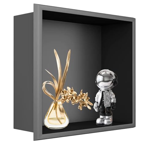 Niche de douche en acier inoxydable étagère encastrée 32x32 cm haut de gamme