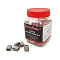 FenceMate Aluminum Alloy Crimp Loop Sleeves #3-4 to Splice & Join Metallic Wires or Wire Ropes, Tempered, Gritted with Super Holding Force on High Tensile Wires Used in Fencing & Hanging, 50pcs/Pack