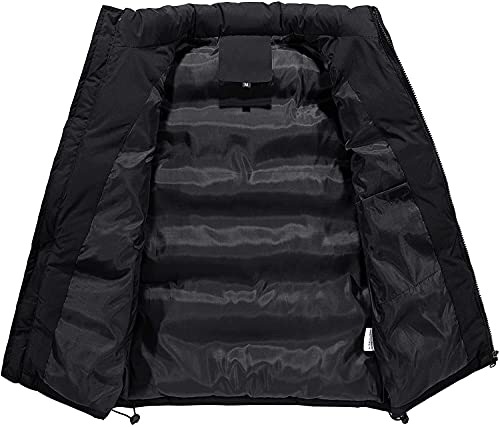Mouwloos Bodywarmers Mannen lichtgewicht Packable Puffer Vest Gilets Bodywarmers Gewatteerde Jas Gilet Vest Winter (Color : Dark Blue, Grootte : XX-Large) - Image 3