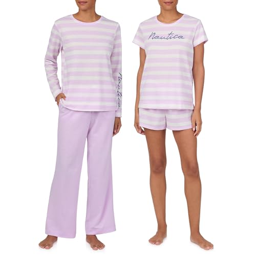 Image of Nautica Matching 2 & 4 Piece Pajamas for Women Set - Mix & Match Options
