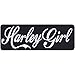 Parche de Harley Girl para coser con plancha, para moto, moto, moto, moto, pegatina, regalo para motoristas, aplicación para chaqueta, chaleco, vaqueros, maleta de moto, 100 x 35 mm