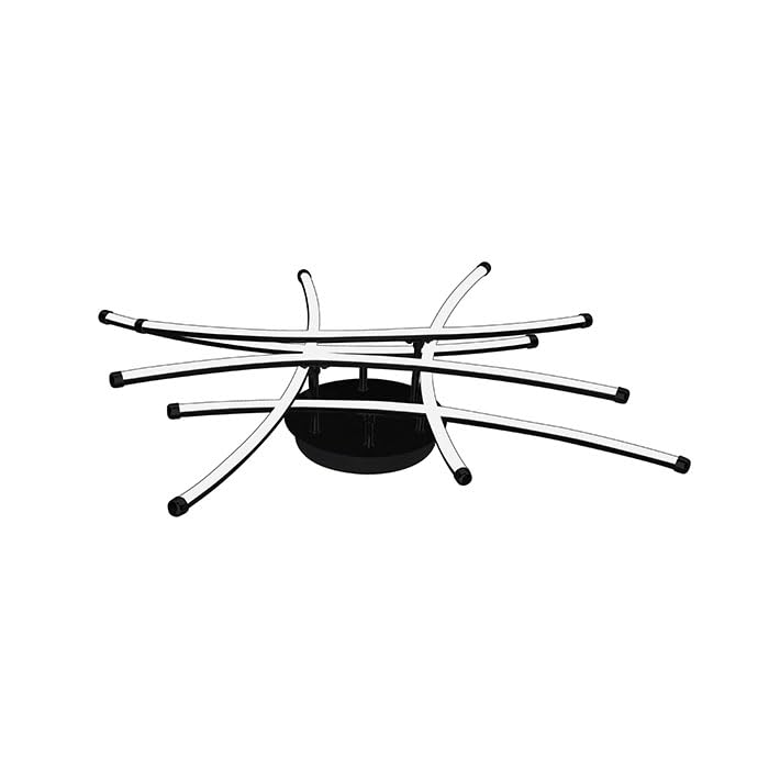 Lampada a sospensione a LED, 50 W, 2750 lm, 4000 K, bianco neutro, nero