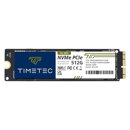 Amazon.in: Buy Timetec 512GB MAC SSD NVMe PCIe Gen3x4 3D NAND TLC