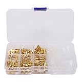 135 Pièces Pressées à Froid, 135 Pièces or Mâle Femelle Cosses à Sertir en Laiton Ki...