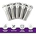 Teybouk 5 PCS Wheel Studs Kit, M12 x 1.5 Lug Bolts, Compatible with Lexus, Scion, Pontiac 90942-02049, Car Accessories Wheel Stud (Silver)