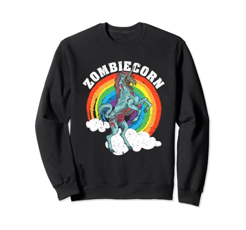 Zombiecorn Zombie Unicorn Lovers Halloween Animal Esqueleto Sudadera