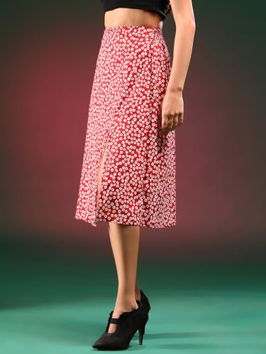 Image of KOTTY Women's Solid and Printed Skirts - A-Line || Pencil || Midi || Maxi || Knee-Length || Flared || Asymmetric Styles for Chic and Comfortable Fashion