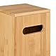 Relaxdays Toilettenpapier Aufbewahrung Bambus, für 4 Rollen, Toilettenpapierbehälter stehend, HBT 42x13,5x13,5 cm, Natur