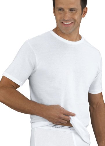 Jockey Men's T-Shirts Tall Man Tag-Free Crew Neck T-Shirt- 2 Pack