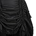 Zhitunemi Renaissance Costume Pirate Skirt: Steampunk Skirt Plus Size Corset Dresses - Renaissance Fairs & Medieval Festivals Black M/L