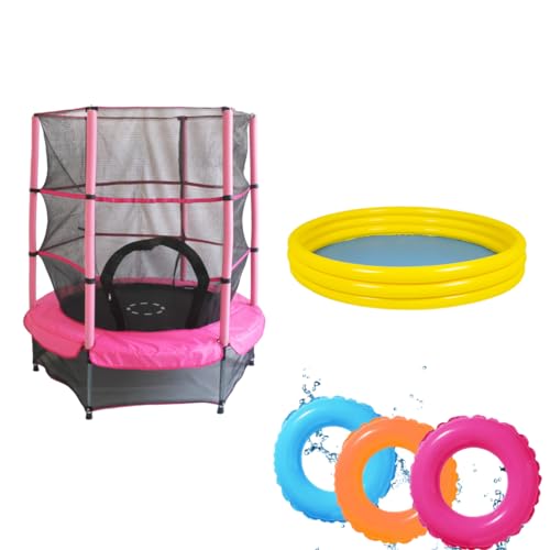 Recopilación y reviews de Salvavidas infantiles para piscina - los más vendidos. 33 STATS SPORTS Trampolín Brincolín Infantil 55 In Trampolín 55 Pulgadas Diametro 1.40 m Paquete con Alberca Piscina y Un Salvavidas Kit Juego con Trampolín Combo Trampolín con...