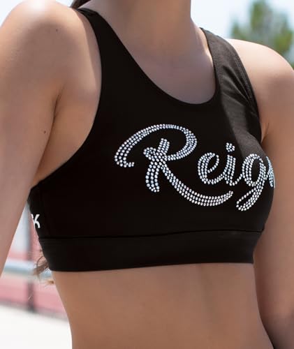 Cheer Athletic Bra Top for Girls - V-Back Twisted Sports Bra with Cut Out2