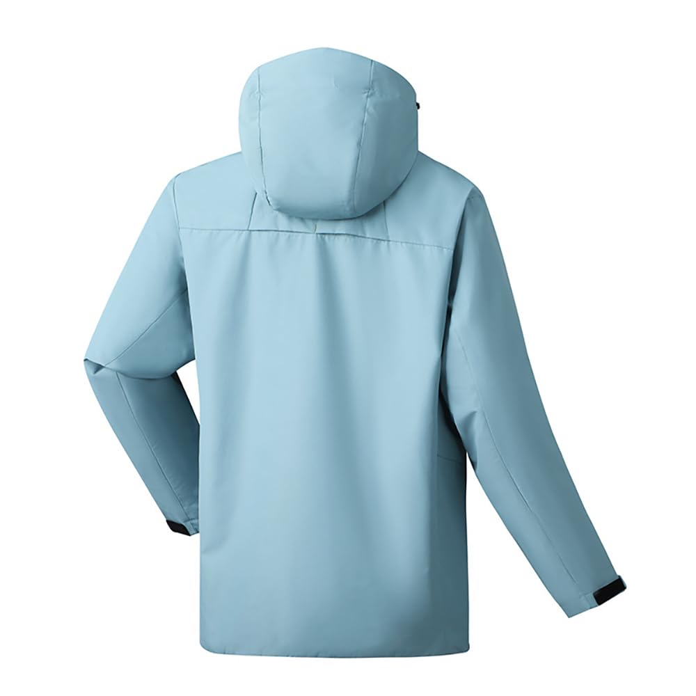 Giacca softshell da uomo e donna, antivento, impermeabile, con cappuccio, giacca funzionale traspirante, leggera, sottile, per ciclismo, escursionismo, ciclismo