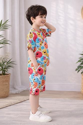 Image of Fashion Dream Boys Cotton Blend Printed Co-ord Set|clothing set for kids|Combo set
