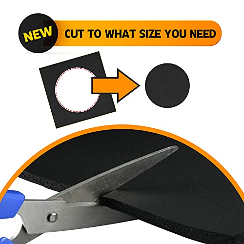 Foam Padding Sheet 3/4" Thick With Adhesive Backing Neoprene Insulation Foam Soft Cushion High Density Stick Firmly For Furniture Cars Speakers 12 Inch X 12 Inch (4 Pcs) #TOP4