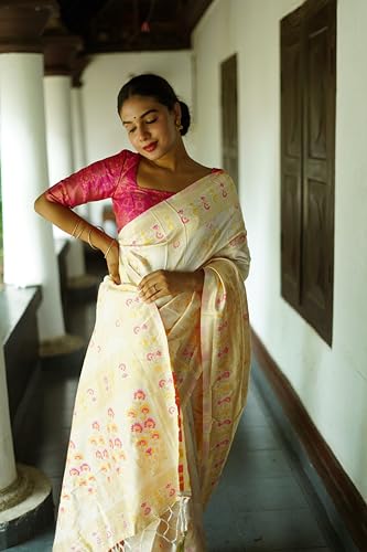 Image of Avantika Fashion Women's Kanjivaram Soft Semi Silk Banarasi Sarees With Blouse Piece.