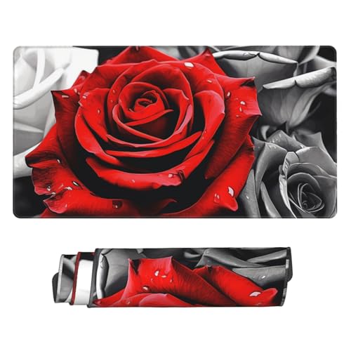 Tapis de souris de jeu grand format roses pour éliminer les glissements de bureau